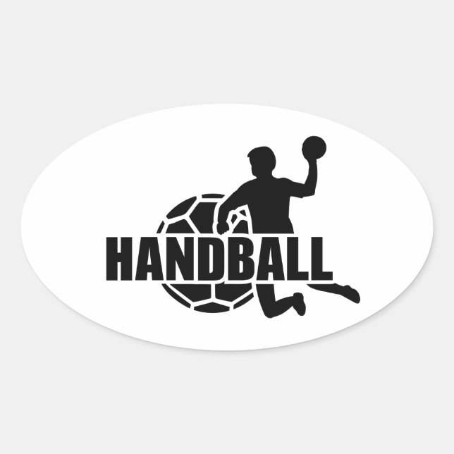 Handball Oval Sticker (Front)