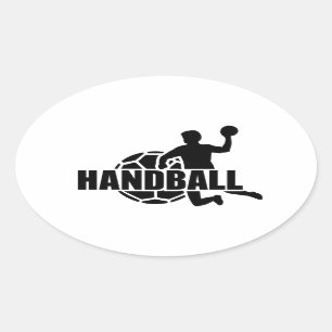 Handball Oval Sticker