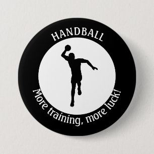 HANDBALL PLAYER 7.5 CM ROUND BADGE