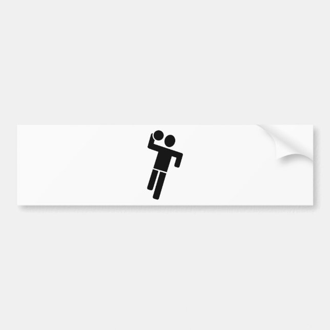 Handball player bumper sticker (Front)