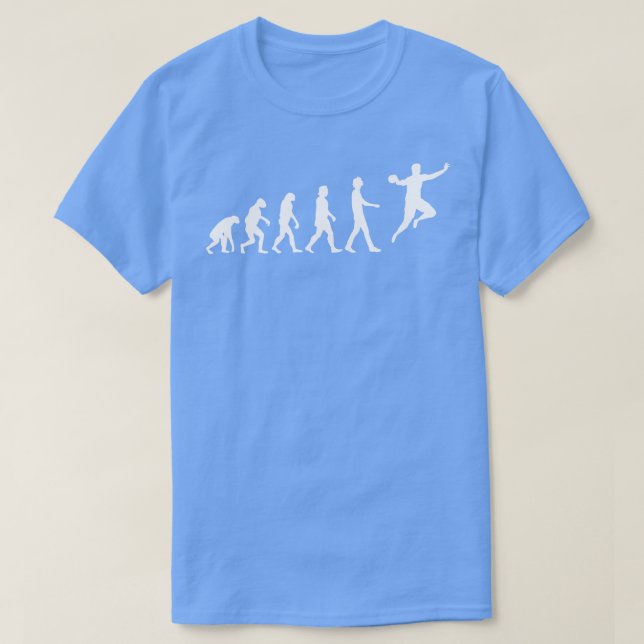 Handball Player Evolution T-Shirt (Design Front)
