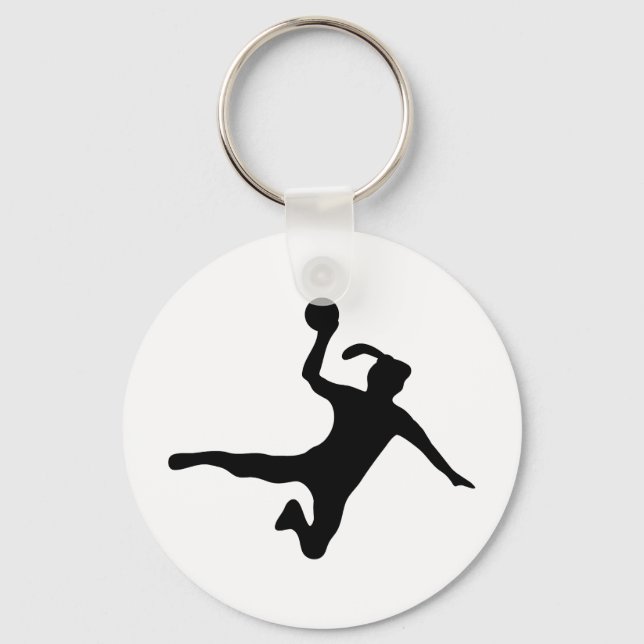 handball player female handball key ring (Front)