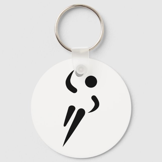 Handball player key ring (Front)