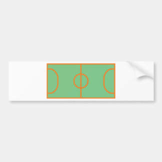 handball playing field icon bumper sticker