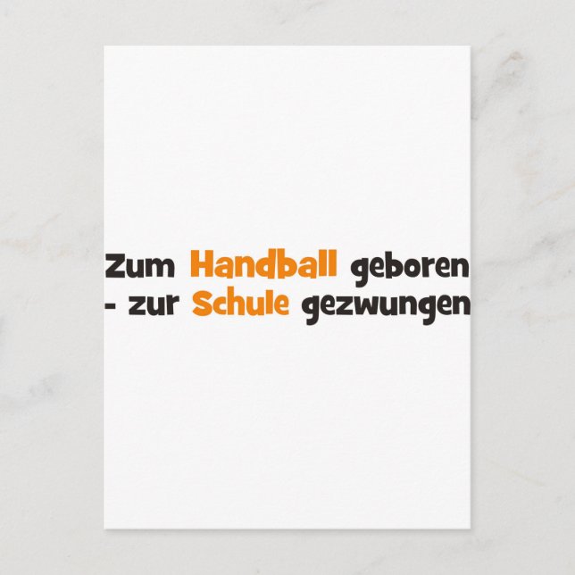 Handball Postcard (Front)