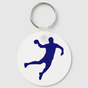 Handball Silhouette Key Ring