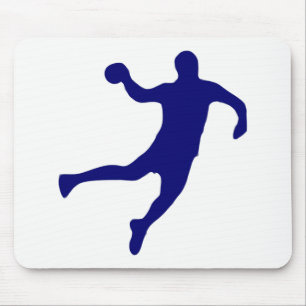Handball Silhouette Mouse Pad