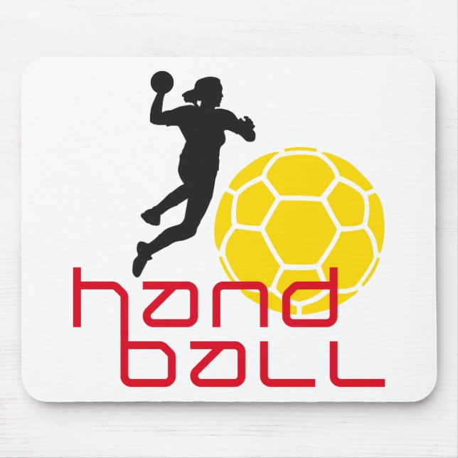 handball woman mouse pad (Front)