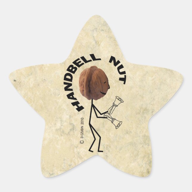 Handbell Nut Star Sticker (Front)