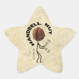 Handbell Nut Star Sticker