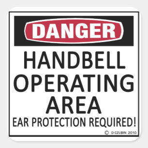 Handbell Operating Area Square Sticker