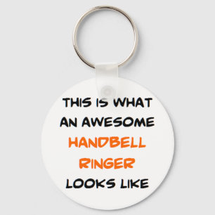 handbell ringer, awesome key ring