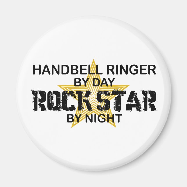 Handbell RInger Rock Star by Night Magnet (Front)