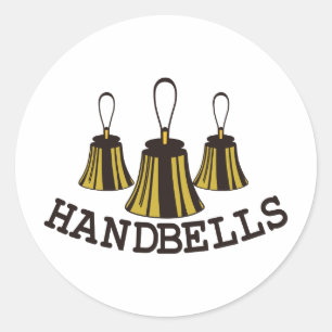 Handbells Classic Round Sticker