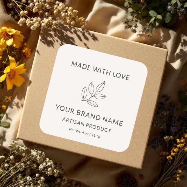 Handcrafted Artisan Minimalist Botanical Label (Creator Uploaded)