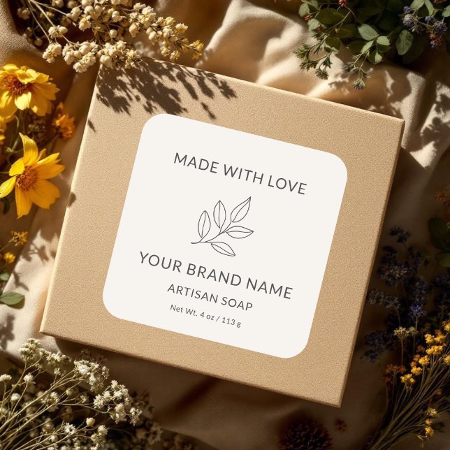 Handcrafted Artisan Minimalist Botanical Label (Creator Uploaded)