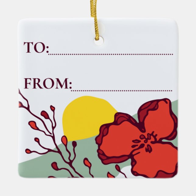 Handcrafted Ceramic Circle Ornaments (Front)