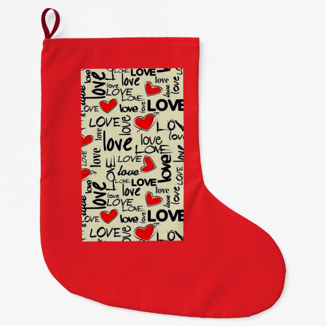 Handcrafted Christmas Stocking - Festive Holiday D (Front)