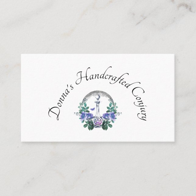 Handcrafted Conjury Potion Bottle Business Card (Front)