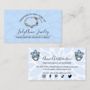 Handcrafted Jewellery and Bead Designer Business Card