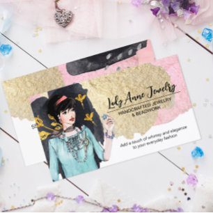 Handcrafted Jewellery and Bead Designer Business Card
