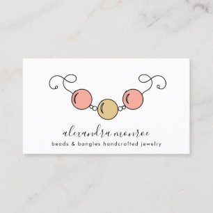 Handcrafted Jewellery Logo Jewellery Design Bus Business Card