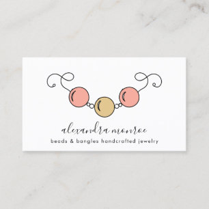 Handcrafted Jewellery Logo Jewellery Design Business Card