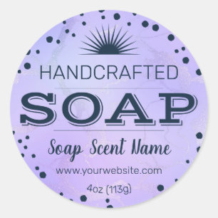 Handcrafted Round Soap Label