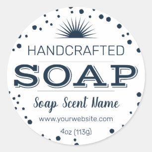 Handcrafted Round Soap Label