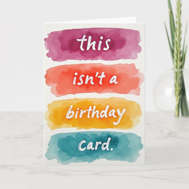 Handcrafted Swatch Birthday Card (Front)