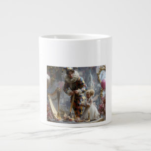 "Handcrafted Vintage Coffee Mug with Flowers for M