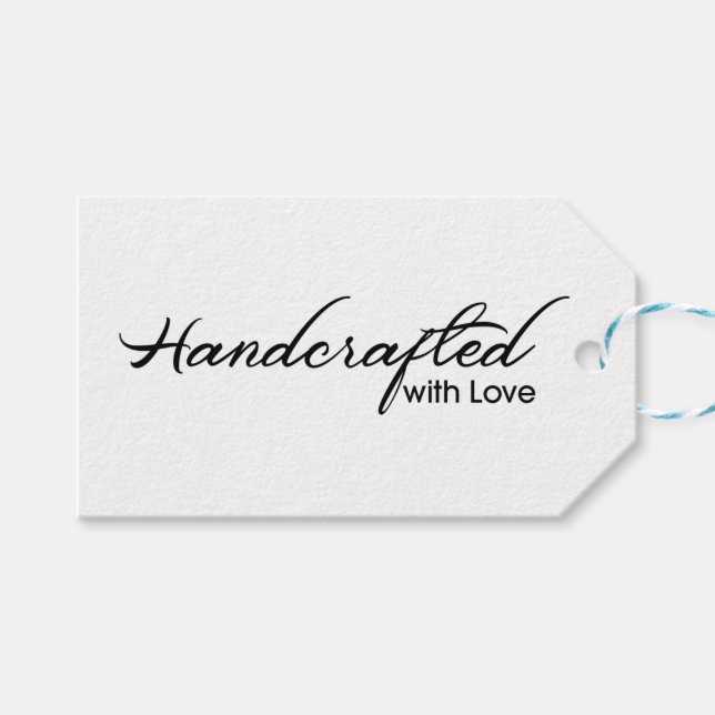 Handcrafted  with love tag (Front (Horizontal))