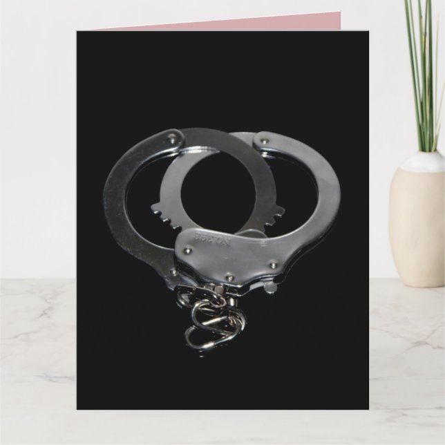 HANDCUFFS PRISONER OF LOVE KINKY SPOUSE CARDS (Front)