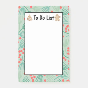 Handdrawn Christmas Tree Evergreen Pine To Do List Post-it Notes