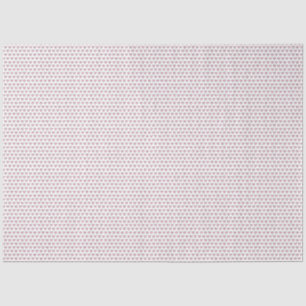 Handdrawn Hearts Valentine Pink and Grey on White Tissue Paper