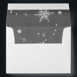 Handdrawn Snowflakes Collection Envelope<br><div class="desc"></div>