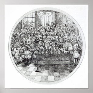 Handel conducting an oratorio, c.1740 poster