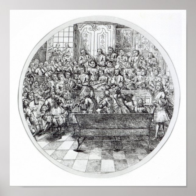 Handel conducting an oratorio, c.1740 poster (Front)