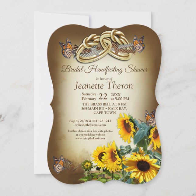 Handfasting Bridal Shower Invitation (Front)