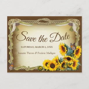 Handfasting Ceremony Save the Date Announcement Postcard