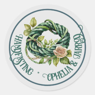 HANDFASTING STICKERS FOR FAVORS ENVELOPES CORD