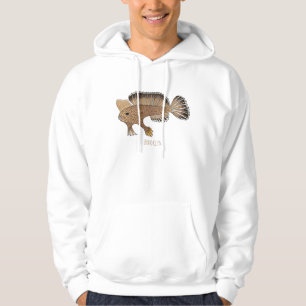 Handfish cartoon illustration hoodie