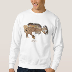 Handfish cartoon illustration  sweatshirt