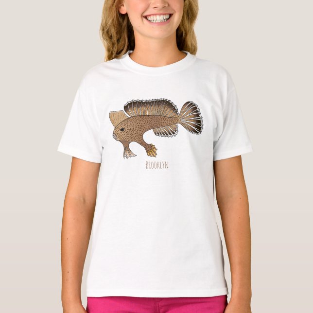 Handfish cartoon illustration  T-Shirt (Front)
