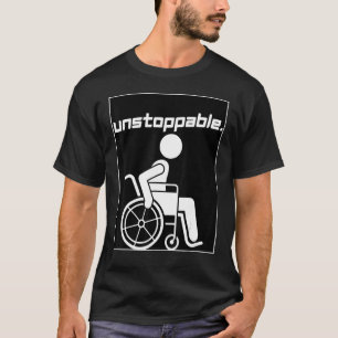 Handicap Disabled Person Graphic Motivation Unstop T-Shirt