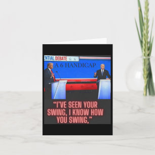 Handicap Joe Biden And Donald Trump Debate  Card