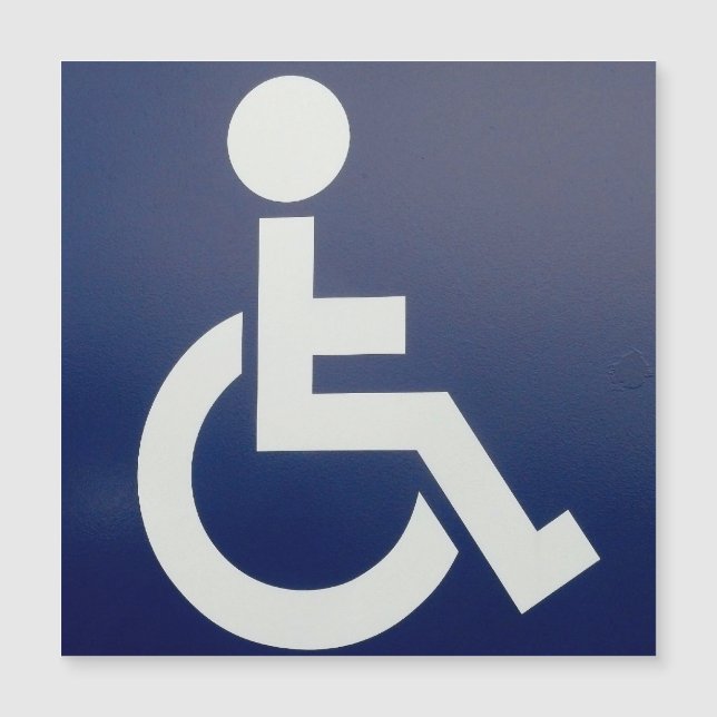 Handicap magnetic card (Front)