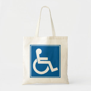 Handicap Sign Tote Bag