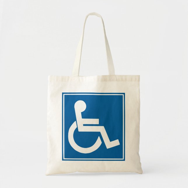 Handicap Sign Tote Bag (Front)