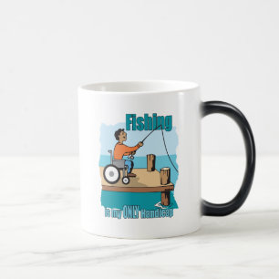 Handicap Wheelchair Fishing Magic Mug